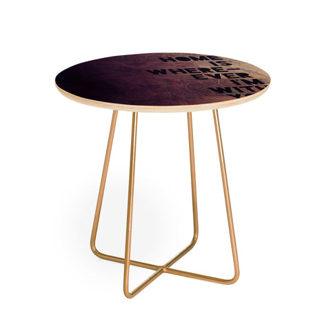 Leah Flores With You Round Side Table