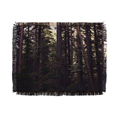 Leah Flores Woods Throw Blanket