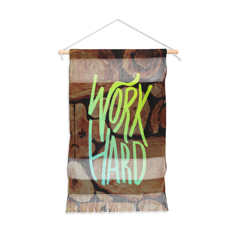Leah Flores Work Hard Wall Hanging Portrait