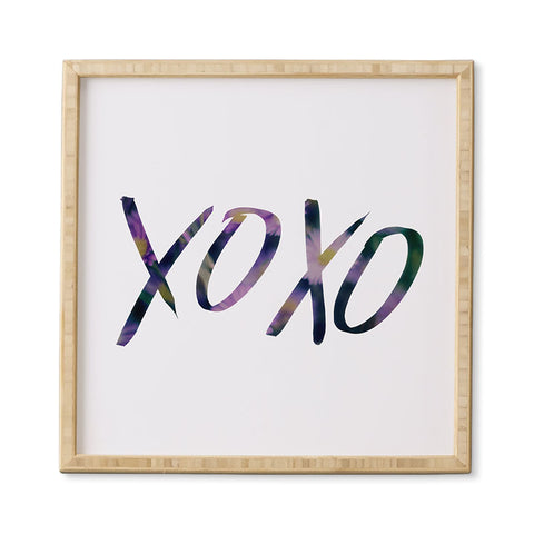 Leah Flores XOXO Framed Wall Art