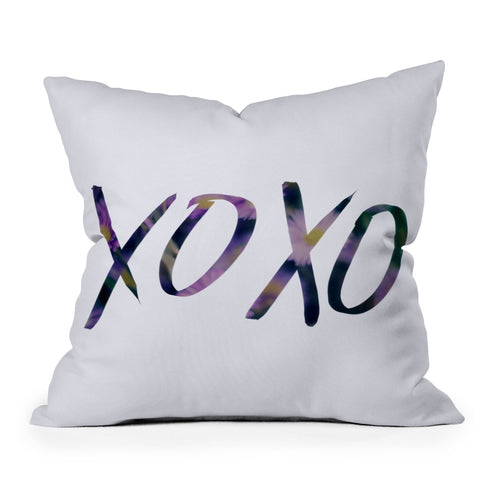 Leah Flores XOXO Throw Pillow