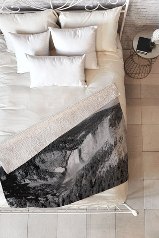 Leah Flores Yellowstone Fleece Throw Blanket