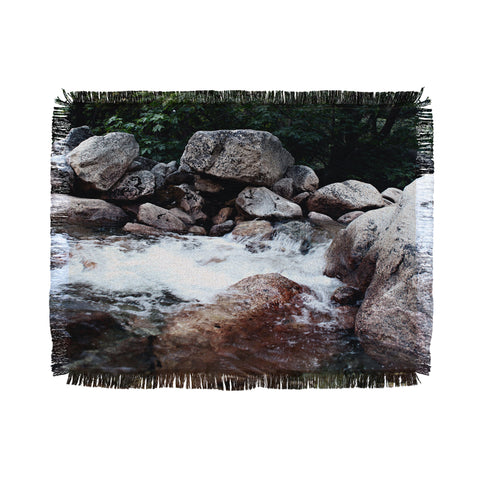 Leah Flores Yosemite Creek Throw Blanket