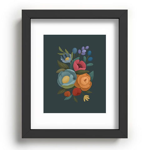 Lebrii Cloe Floral Recessed Framing Rectangle