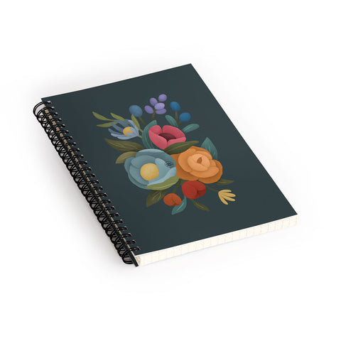 Lebrii Cloe Floral Spiral Notebook