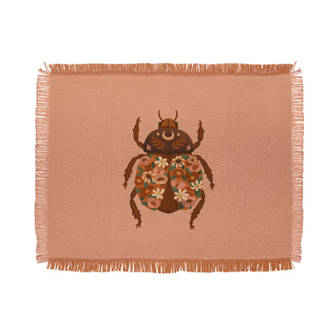Lebrii Flower Beetle I Throw Blanket