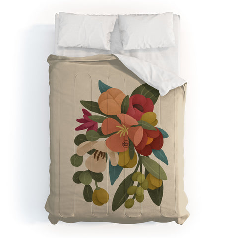 Lebrii Liz Floral Comforter