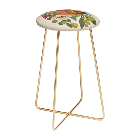 Lebrii Liz Floral Counter Stool