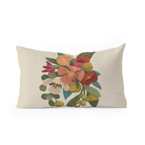 Lebrii Liz Floral Oblong Throw Pillow