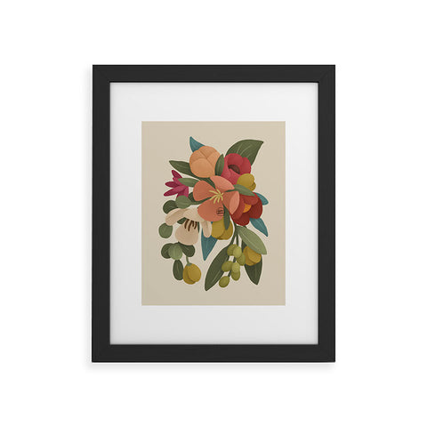 Lebrii Liz Floral Framed Art Print