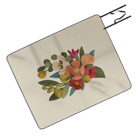 Lebrii Liz Floral Picnic Blanket