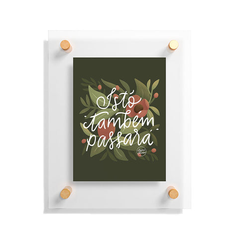 Lebrii This too shall pass Lettering Floating Acrylic Print