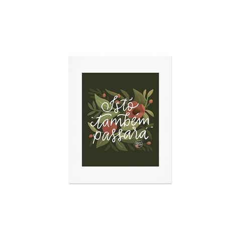 Lebrii This too shall pass Lettering Art Print