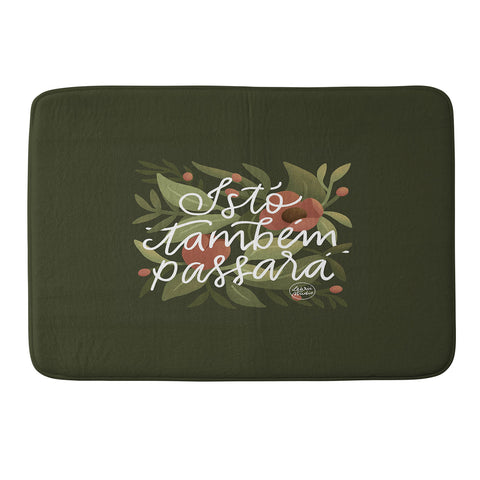 Lebrii This too shall pass Lettering Memory Foam Bath Mat