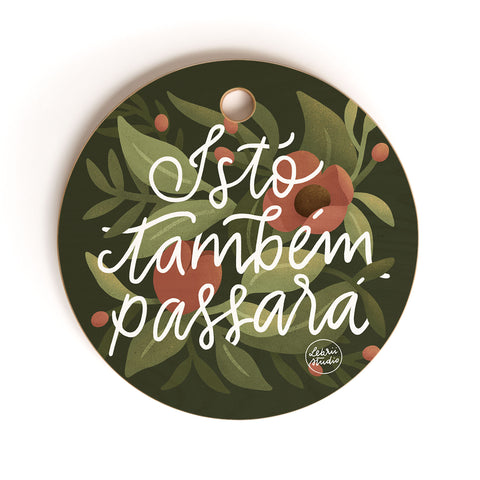 Lebrii This too shall pass Lettering Cutting Board Round