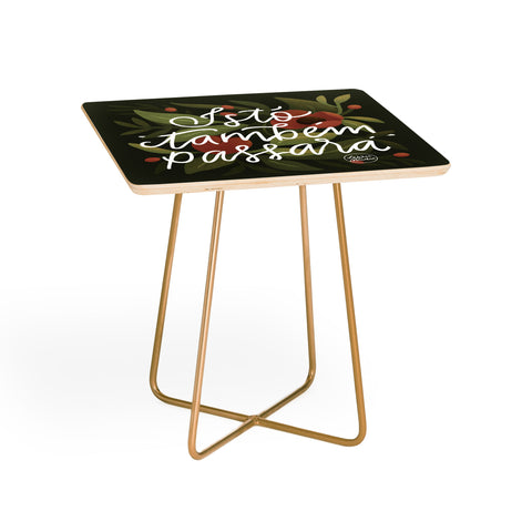 Lebrii This too shall pass Lettering Side Table