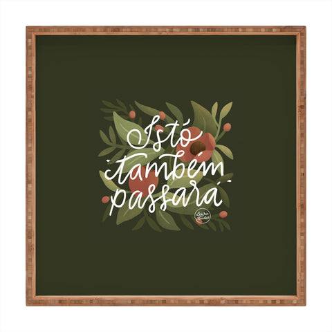 Lebrii This too shall pass Lettering Square Tray