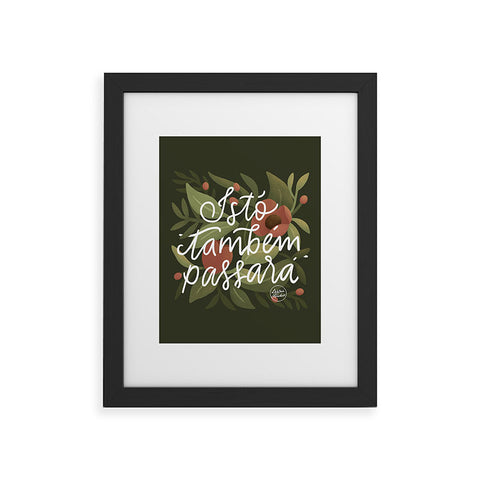 Lebrii This too shall pass Lettering Framed Art Print