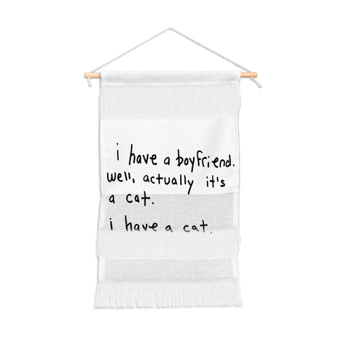 Leeana Benson Boyfriend vs Cat Wall Hanging Portrait