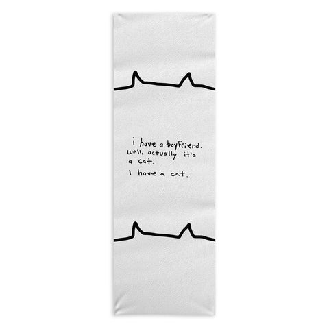 Leeana Benson Boyfriend vs Cat Yoga Towel