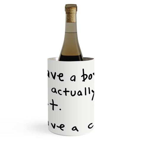 Leeana Benson Boyfriend vs Cat Wine Chiller