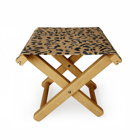 Leeana Benson Cheetah Print Folding Stool