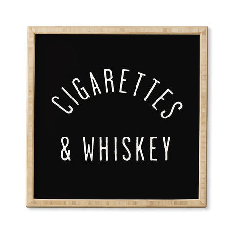 Leeana Benson Cigarettes N Whiskey Framed Wall Art