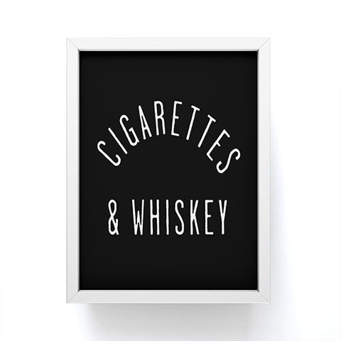 Leeana Benson Cigarettes N Whiskey Framed Mini Art Print