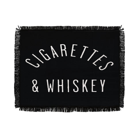 Leeana Benson Cigarettes N Whiskey Throw Blanket