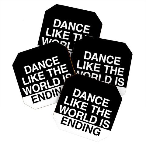 Leeana Benson Dance Like the World Is Ending Coaster Set
