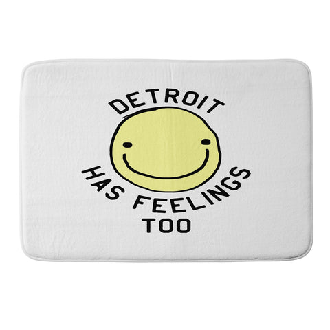 Leeana Benson Detroit Has Feelings Too Memory Foam Bath Mat