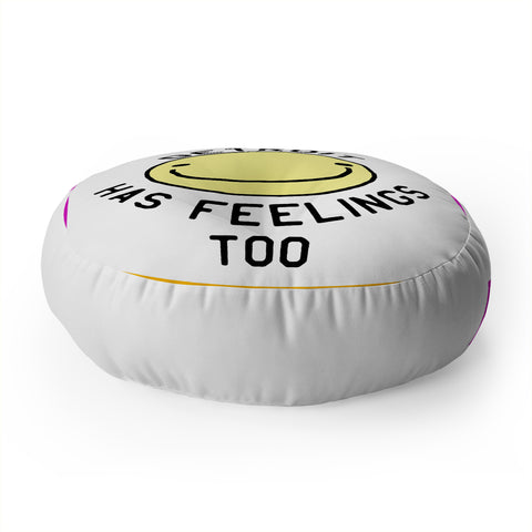 Leeana Benson Detroit Has Feelings Too Floor Pillow Round