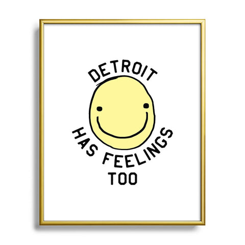 Leeana Benson Detroit Has Feelings Too Metal Framed Art Print