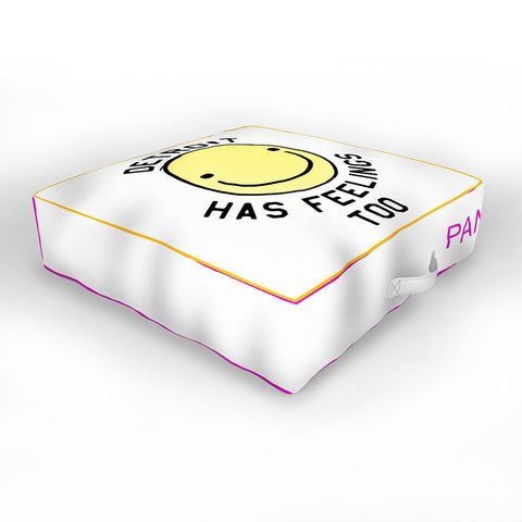 Leeana Benson Detroit Has Feelings Too Outdoor Floor Cushion