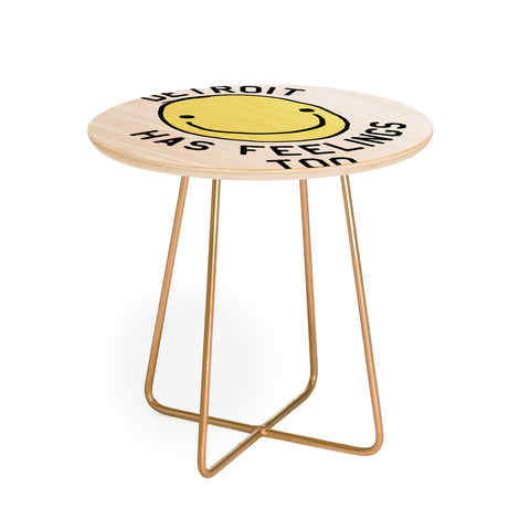 Leeana Benson Detroit Has Feelings Too Round Side Table