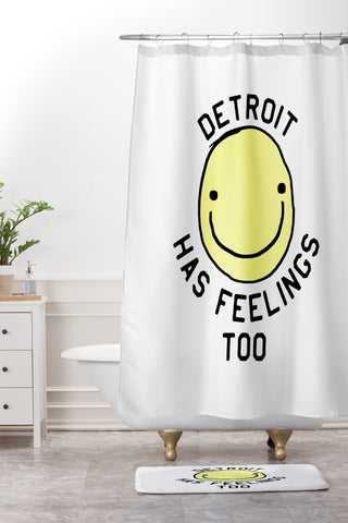 Leeana Benson Detroit Has Feelings Too Shower Curtain And Mat