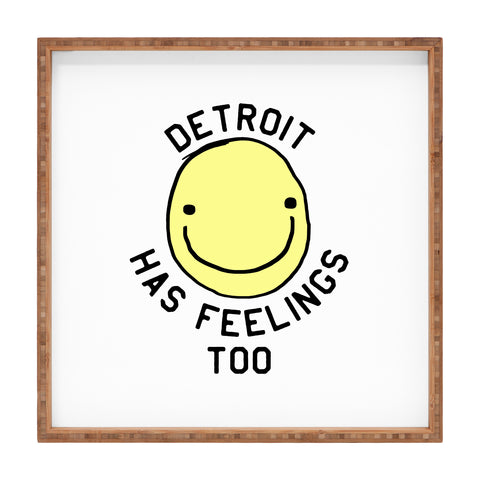 Leeana Benson Detroit Has Feelings Too Square Tray