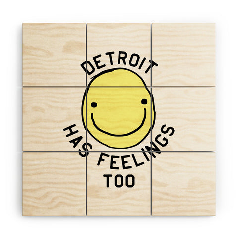Leeana Benson Detroit Has Feelings Too Wood Wall Mural