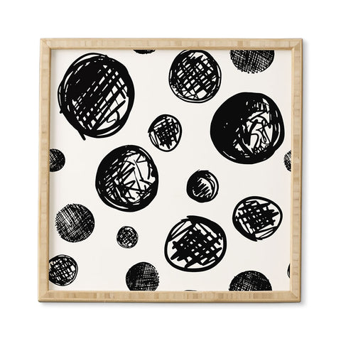 Leeana Benson Dot Pattern In Repeat Framed Wall Art