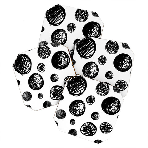 Leeana Benson Dot Pattern In Repeat Coaster Set