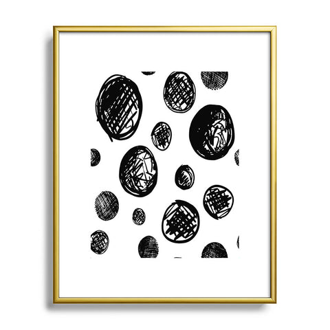 Leeana Benson Dot Pattern In Repeat Metal Framed Art Print