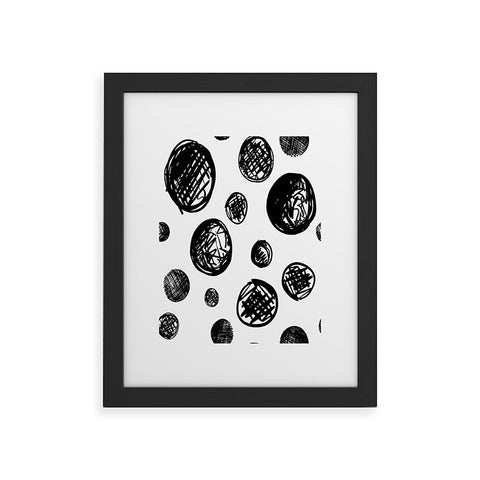 Leeana Benson Dot Pattern In Repeat Framed Art Print