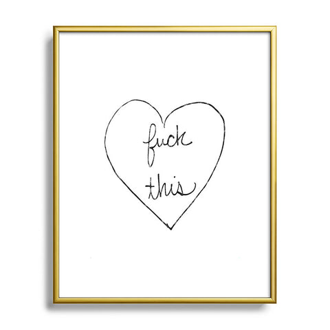 Leeana Benson F This Metal Framed Art Print