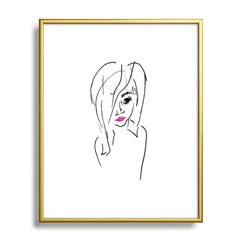 Leeana Benson Girl 2 Metal Framed Art Print