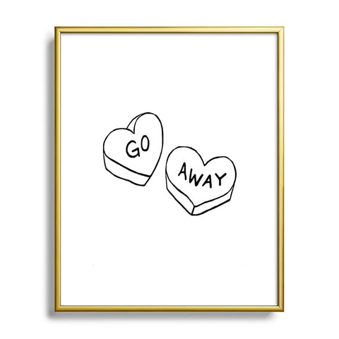 Leeana Benson Go Away Metal Framed Art Print