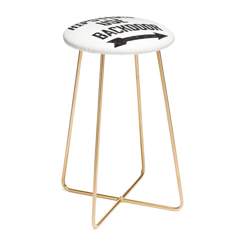 Leeana Benson Hipsters Use Back Door Counter Stool