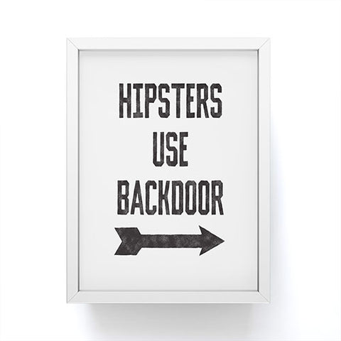 Leeana Benson Hipsters Use Back Door Framed Mini Art Print