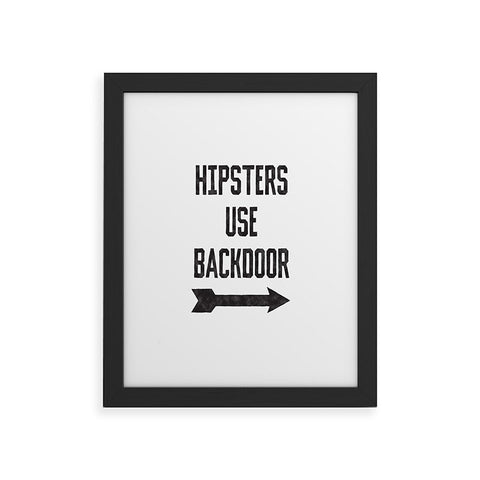Leeana Benson Hipsters Use Back Door Framed Art Print