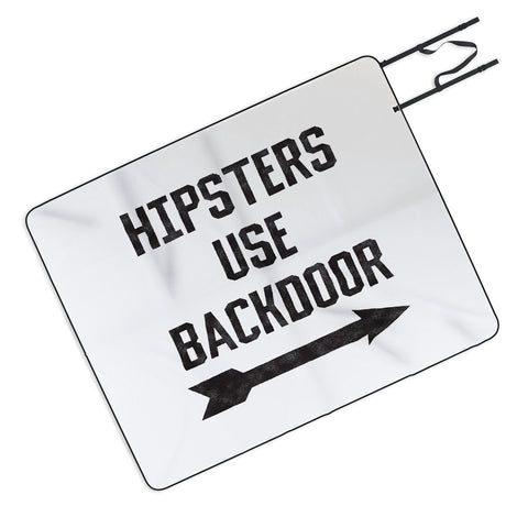 Leeana Benson Hipsters Use Back Door Picnic Blanket