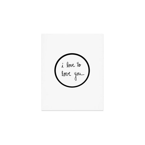 Leeana Benson I Love To Love You Art Print